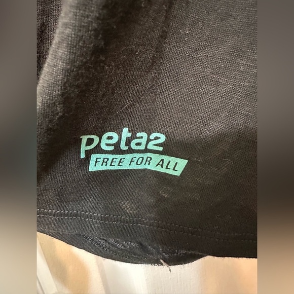 PETA2 Only Bullies Wear Bunnies distressed multicolor tank top - Picture 4 of 6